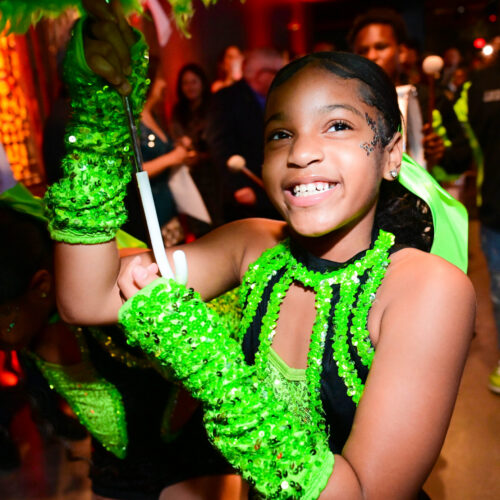 Confident child in a youth development and arts program