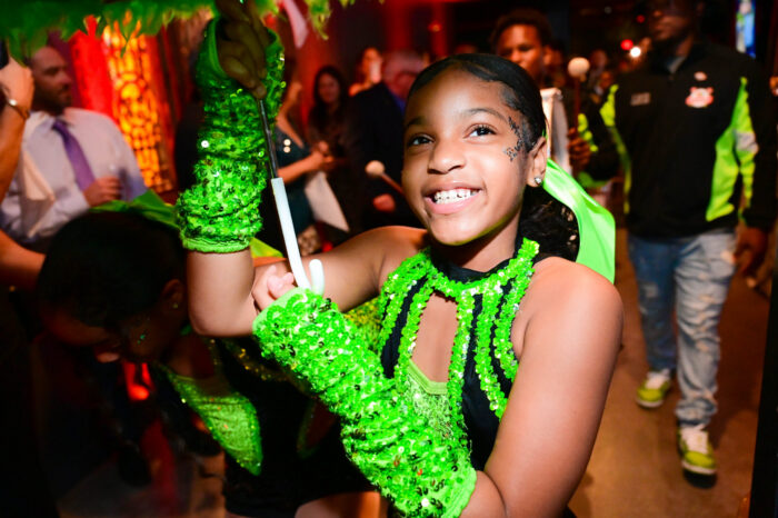 Confident child in a youth development and arts program